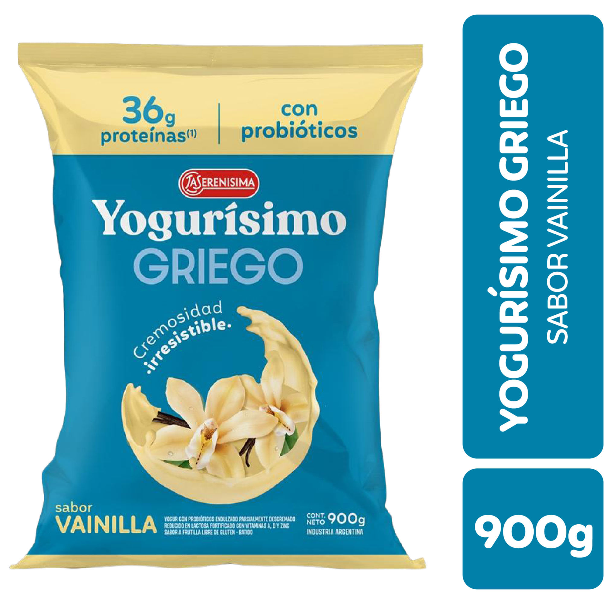 Yogur griego bebible Yogurísimo sabor vainilla 900 grs