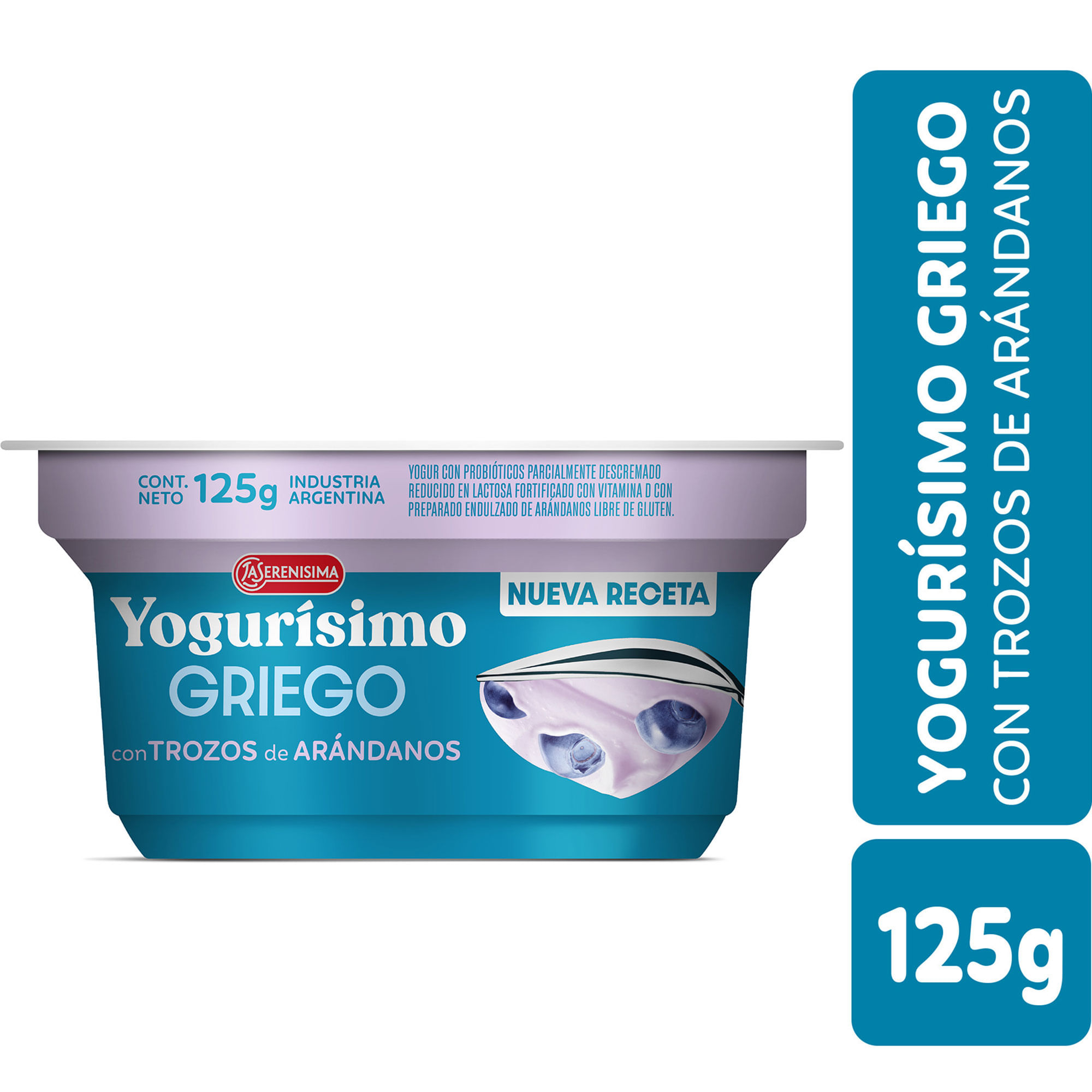 Yogur Griego con Arándanos Yogurísimo 125 grs