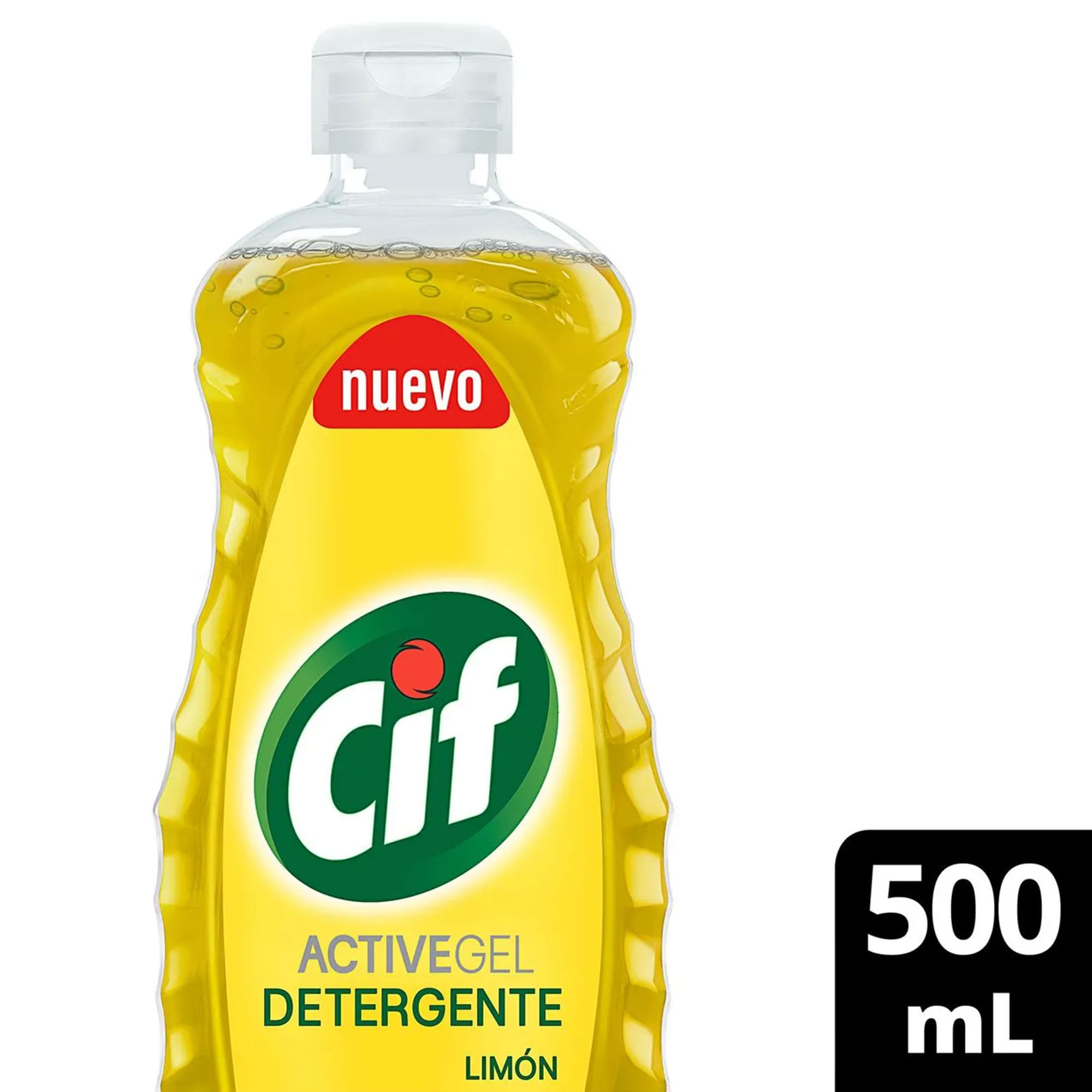 Detergente Cif Activegel de limón en botella 500 ml