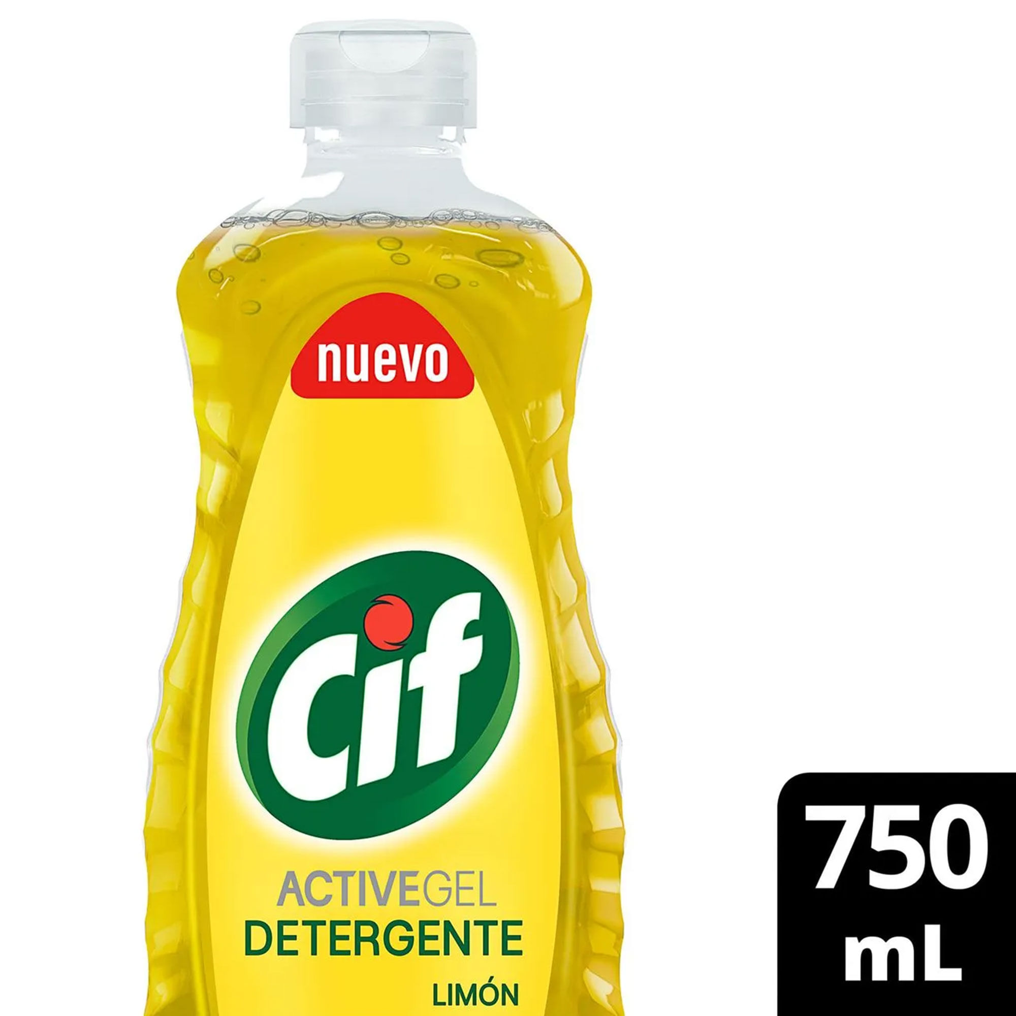 Detergente Cif Activegel de limón en botella 750 ml
