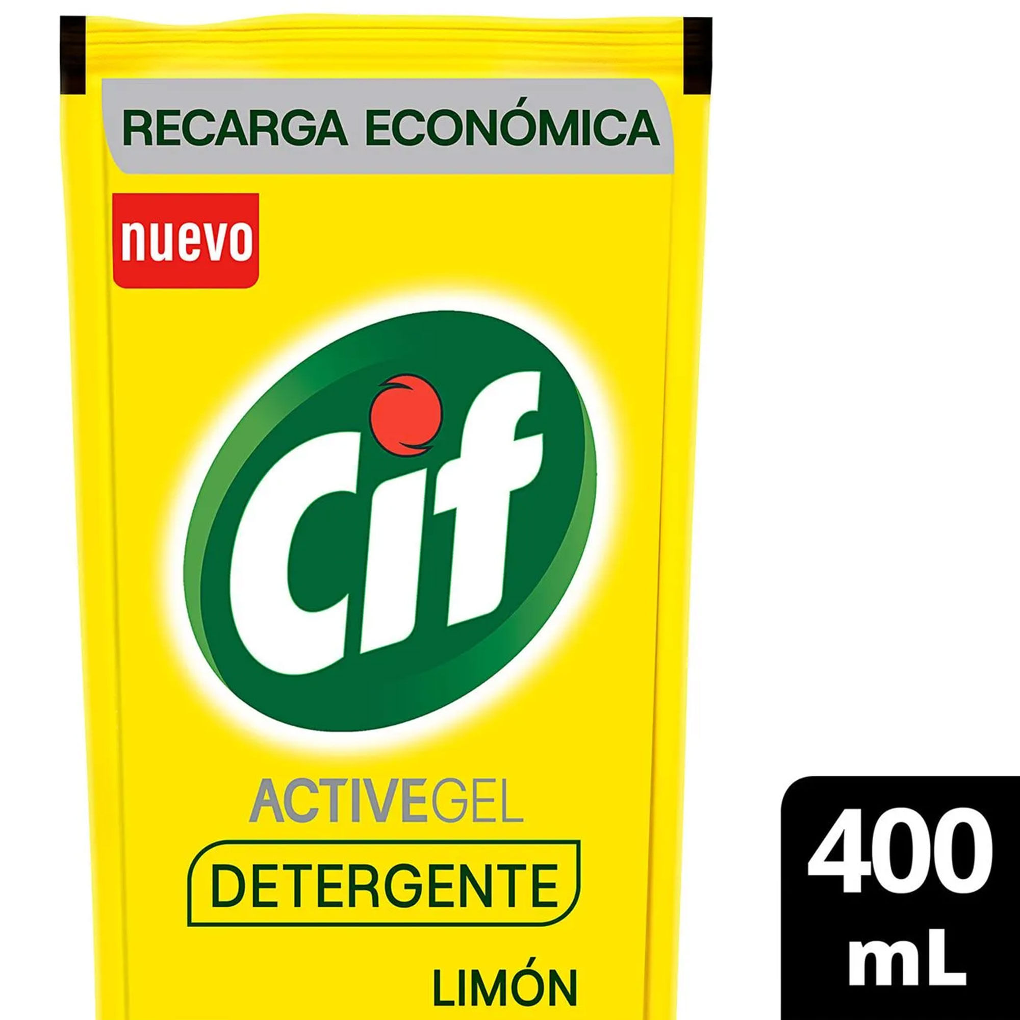 Detergente gel Cif Active limón dp 400 ml