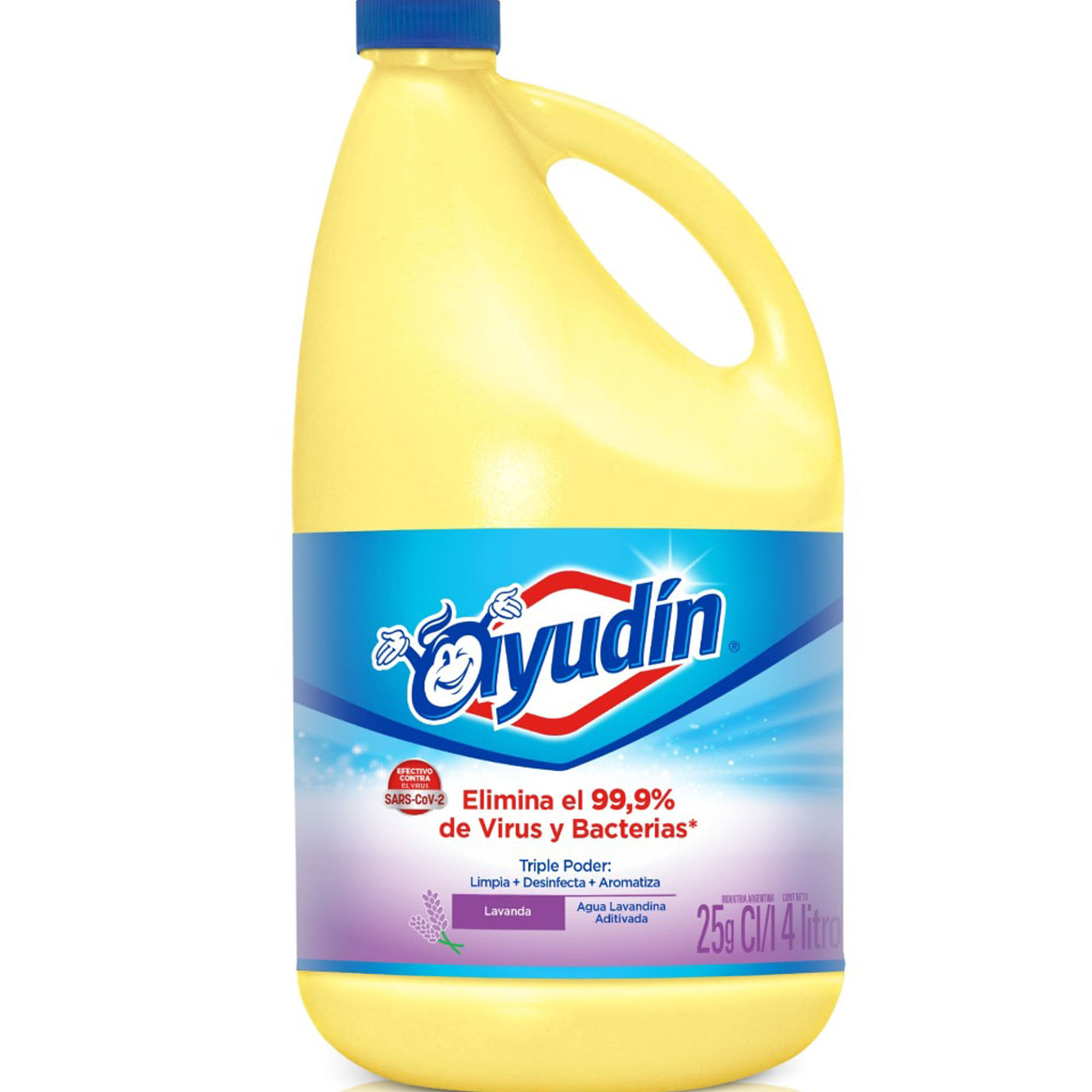 Lavandina Ayudín triple poder lavanda 4 l