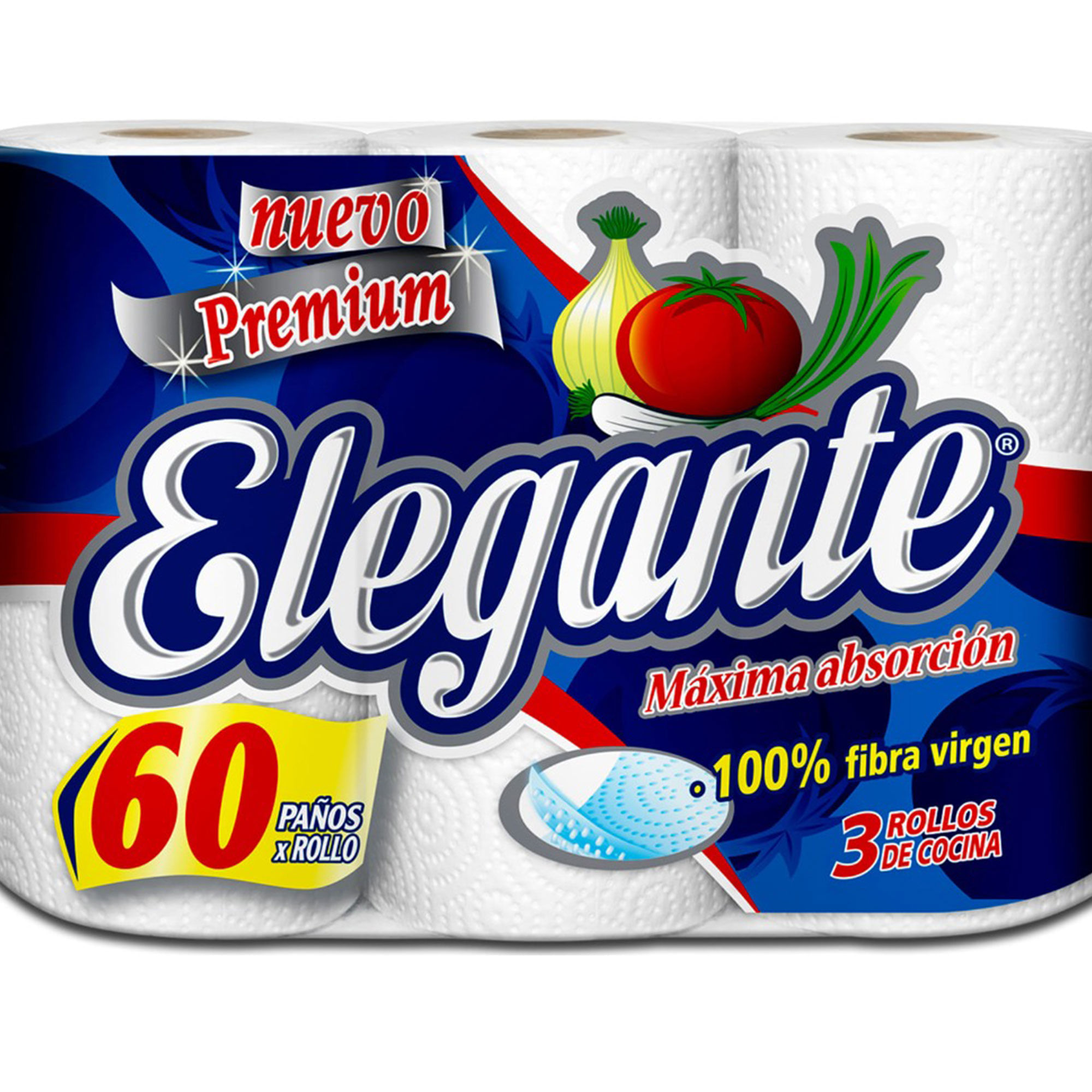 Rollo de cocina Elegante Premium 3 x 60 paños
