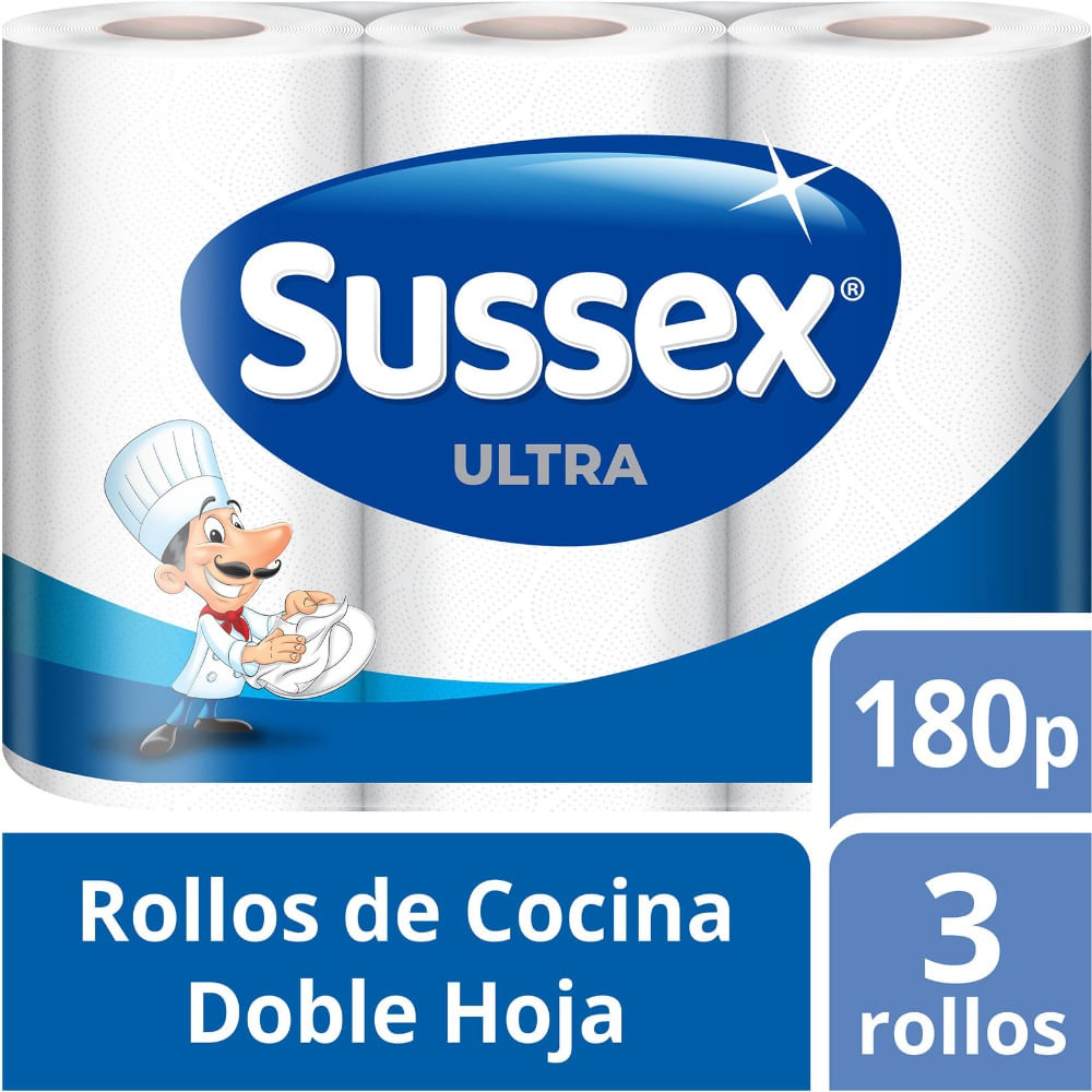 Rollo de cocina Sussex Ultra 60 paños 3 uni