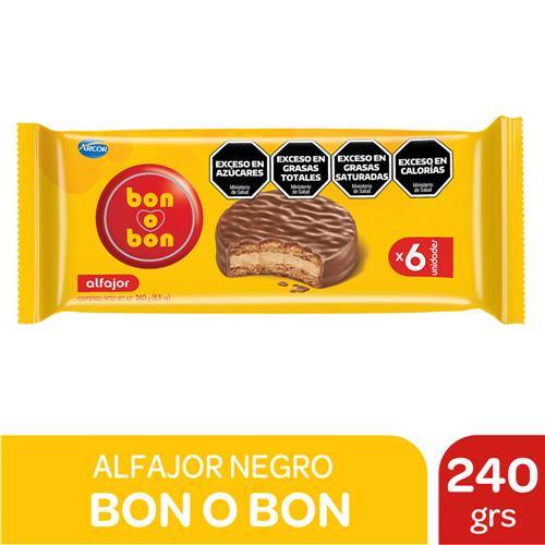Alfajor Chocolate BON O BON 240g