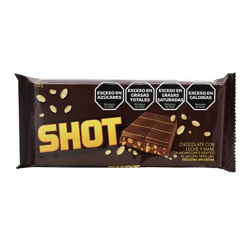Chocolate SHOT Con Maní 170g