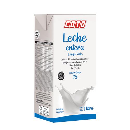 Leche Larga Vida Entera COTO Ttb 1 L
