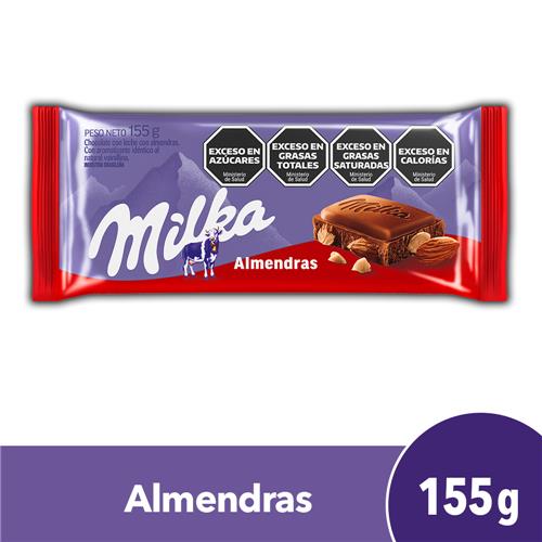 Chocolate MILKA Con Almendras 155g