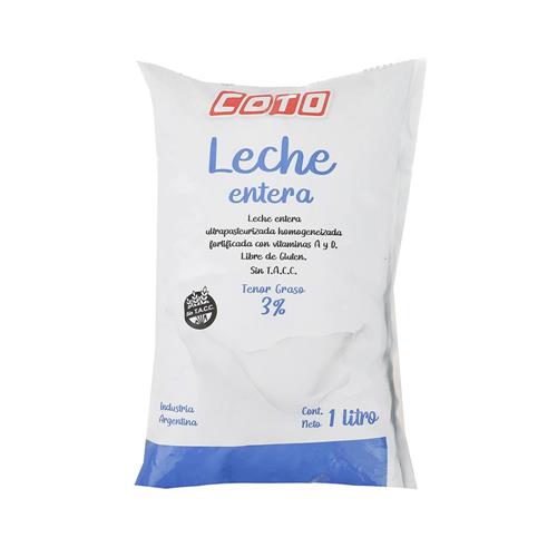 Leche Entera COTO Sachet 1 L