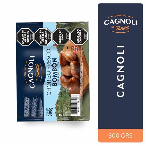 Chorizo bombón de cerdo envasado al vacío CAGNOLI 300g
