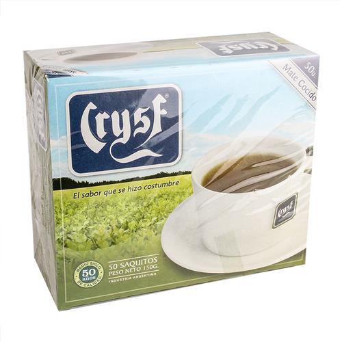 Mate cocido x50 saq. CRYSF 150g
