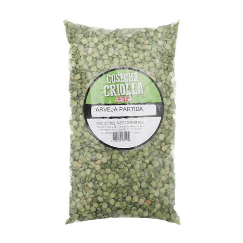 Arvejas Partidas Cosecha Criolla 500g