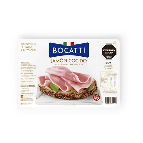 Jamon Cocido Feteado Bocatti Bli 130 Grm