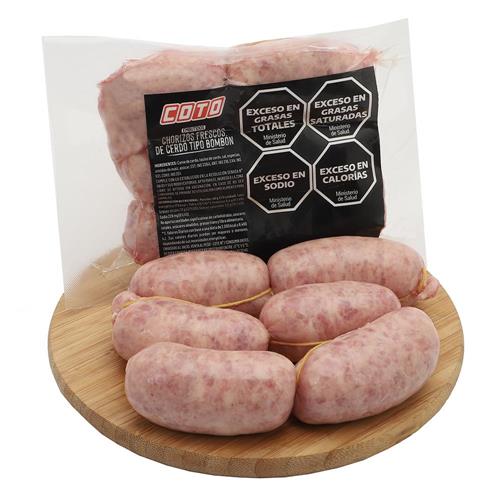 Chorizo De Cerdo Bombon COTO Envasado Al Vacio X Kg (Peso Mínimo De La Unidad 380gr)