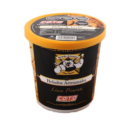 Helado COTO Dulce De Leche Pot 500 Grm