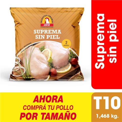 Suprema Sin Piel X Uni (1.46 Kg) Refrigerado