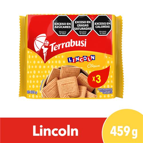 Galletitas Dulces LINCOLN Clásicas Terrabusi Tripack 459g