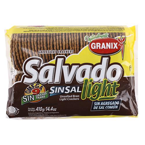 Galletitas Salvado Sin Sal Light GRANIX 410g