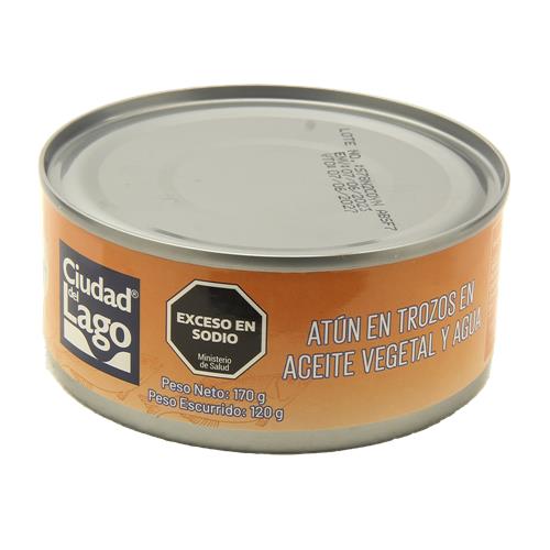 Atun En Aceite CIUDAD DEL LAGO En Trozos Lata 170 Gr