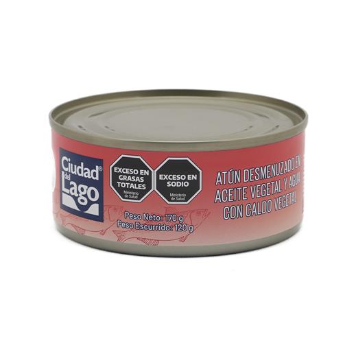 Atun En Aceite CIUDAD DEL LAGO Desmenuzado Lata 170 Gr