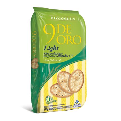 Bizcochos Light 9 De Oro Paq 170 Grm