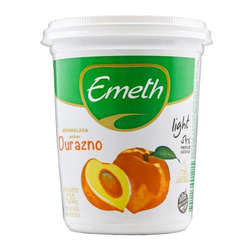 Mermelada Durazno EMETH Light Pote 420 Gr
