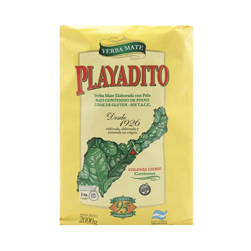 Yerba Mate Con Palo Playadito Paq 2 Kg