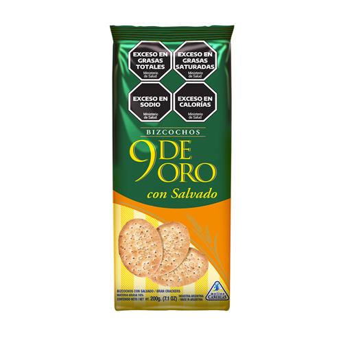 Bizcochos Salvado 9 De Oro Paq 200 Grm