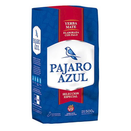 Yerba Mate Con Palo Pajaro Azul 500g