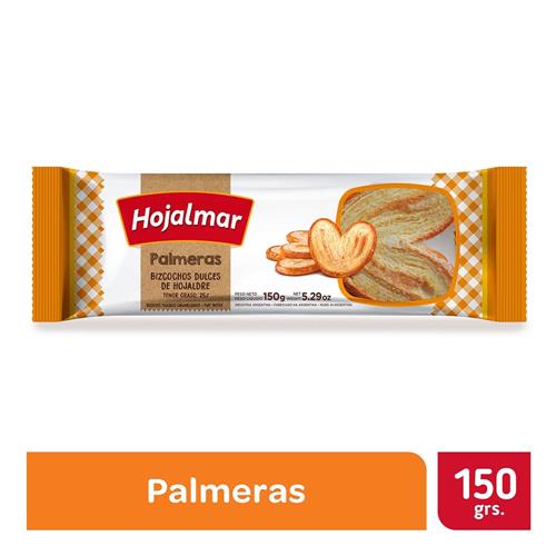 Galletitas Dulces De Hojaldre Palmeritas HOJALMAR 150 Grm