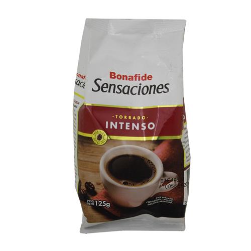 Café Torrado Molido BONAFIDE Intenso Paquete 125 Gr