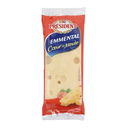 Queso Emmental . PRESIDENT Paq 220 Grm