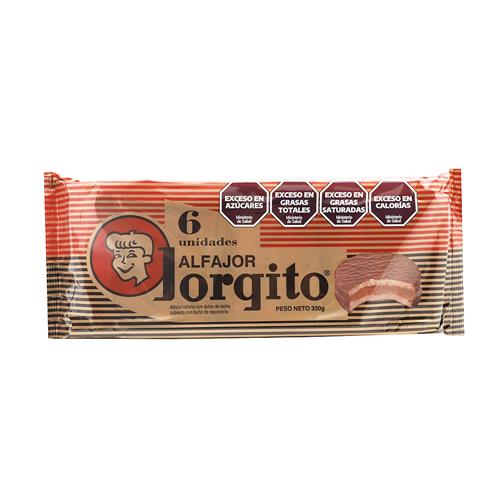 Alfajor De Chocolate 55g JORGITO 6u