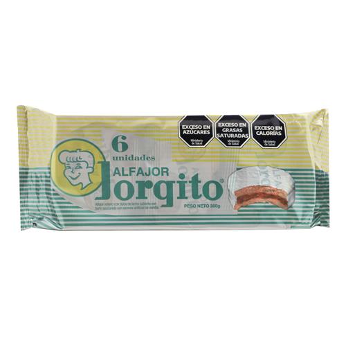 Alfajor Blanco 50g JORGITO 6u