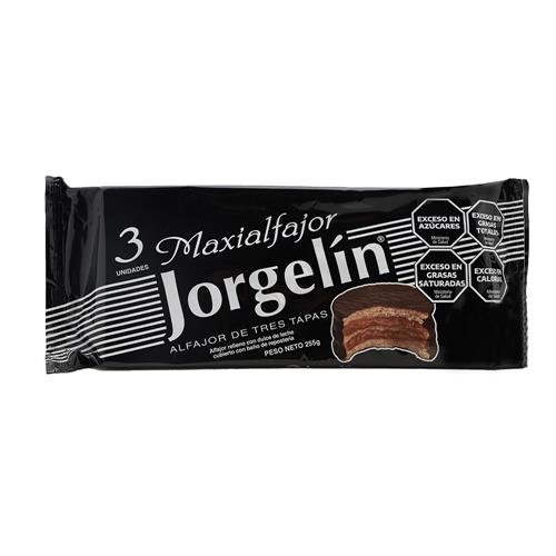Alfajor Jorgelín Chocolate 85 Gr X 3 Uni