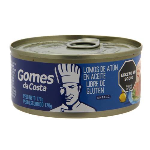 Atun En Aceite GOMES DA COSTA Lomitos Lata 170 Gr