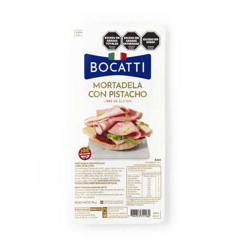 Mortadela BOCATTI Con Pistacho Bli 70 Grm