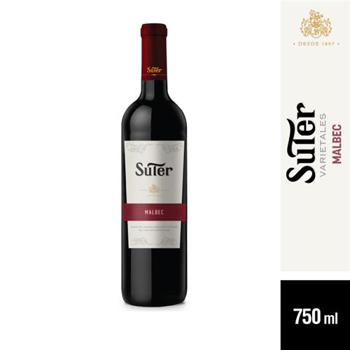 Vino Malbec SUTER Bot 750 CC