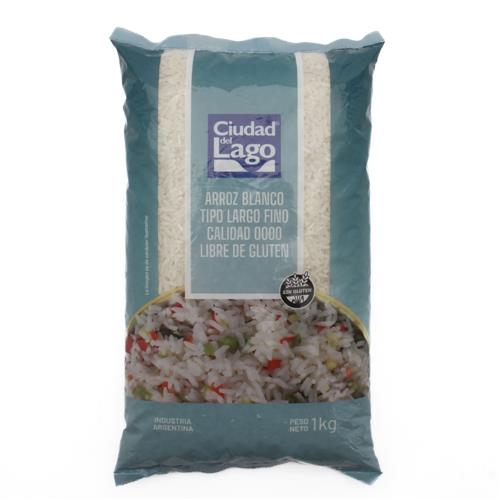 Arroz Largo Fino CIUDAD DEL LAGO Paquete 1 Kg