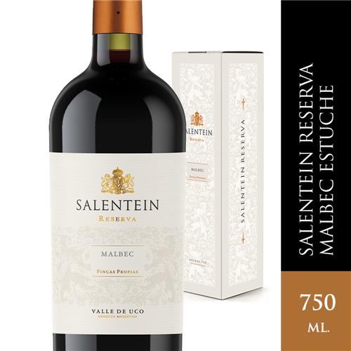 Vino Malbec Reserva SALENTEIN con estuche 750Ml