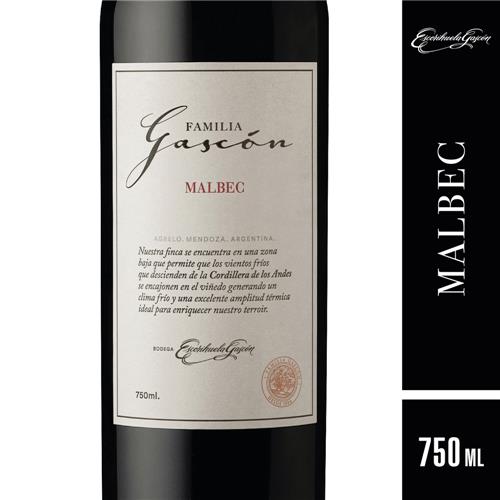 Vino Malbec FAMILIA GASCON Bot 750 CC