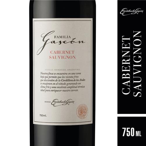 Vino Cabernet Sauvignon FAMILIA GASCON Bot 750 CC