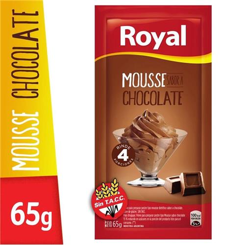 Mousse ROYAL Chocolate Caja 65 Gr