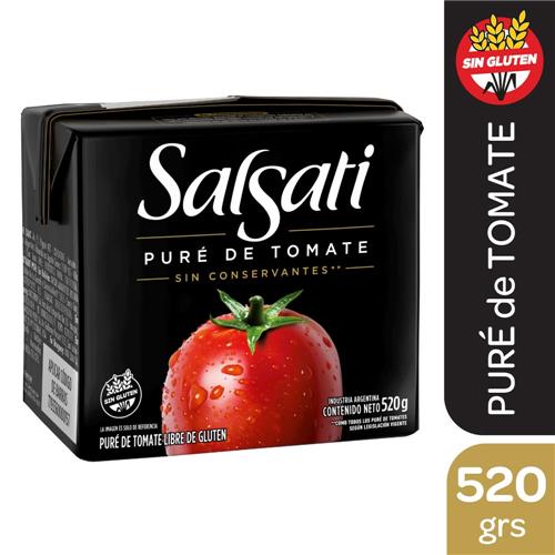 Pure De Tomate SALSATI Tetrabrik 520 Gr