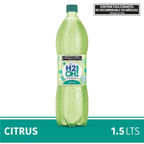 Agua Saborizada Con Gas H2oh! Citrus Botella 1.5 L