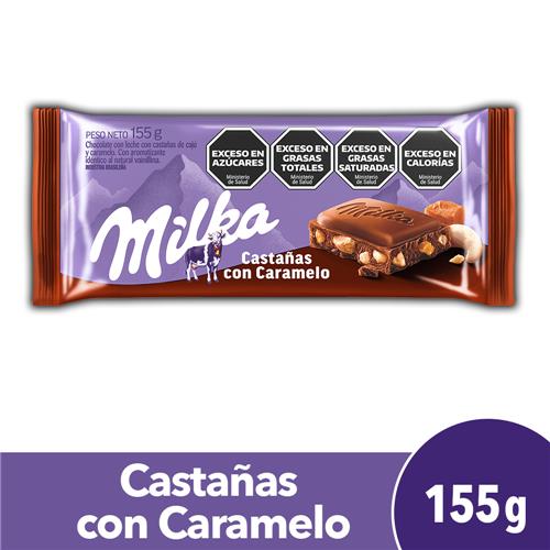 Chocolate MILKA Con Castañas 155g