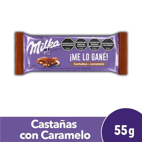 Chocolate MILKA Con Castañas 55g