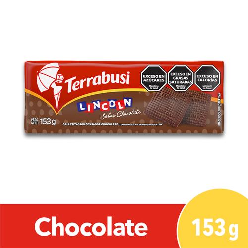 Galletitas Dulces LINCOLN Chocolate Terrabusi 153g.