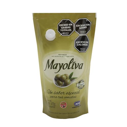 Mayonesa MAYOLIVA Con Oliva Pouch 455 Gr