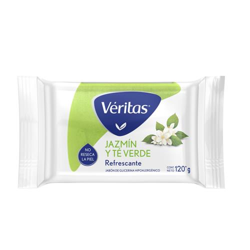 Jabón Glicerina VERITAS Jazmín Y Te Verde Refrescante 120g